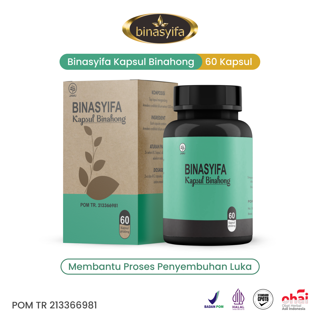 BINASYIFA KAPSUL BINAHONG - Menyembuhkan Luka Bakar & Menghilangkan Bekas Luka