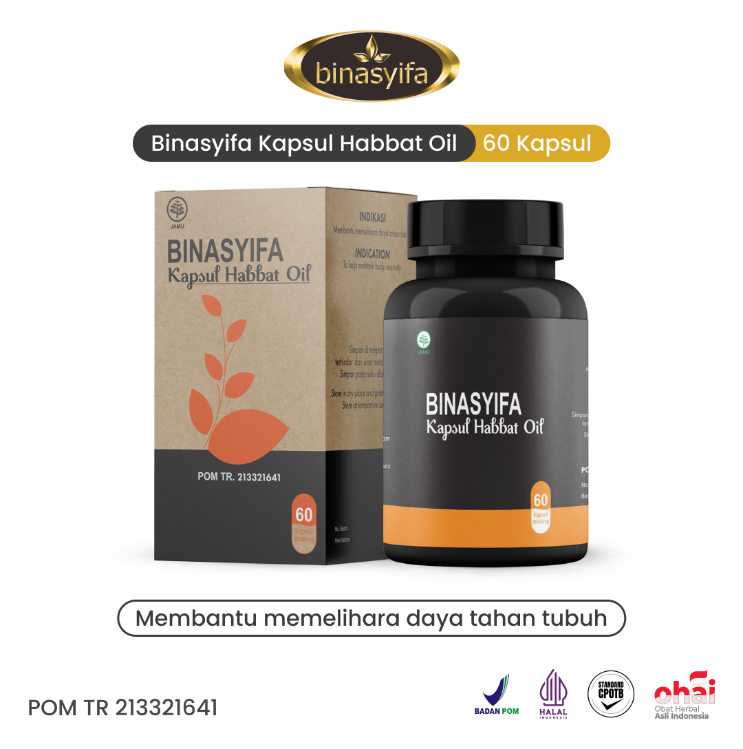 BINASYIFA KAPSUL HABBAT OIL - Minyak Habbatussauda Murni