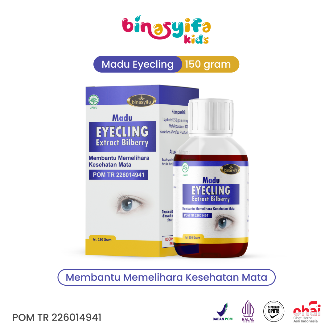 MADU EYECLING - Madu Herbal Ampuh untuk Mata Buram dan Kelainan Mata (Minus, Plus dan Silinder)