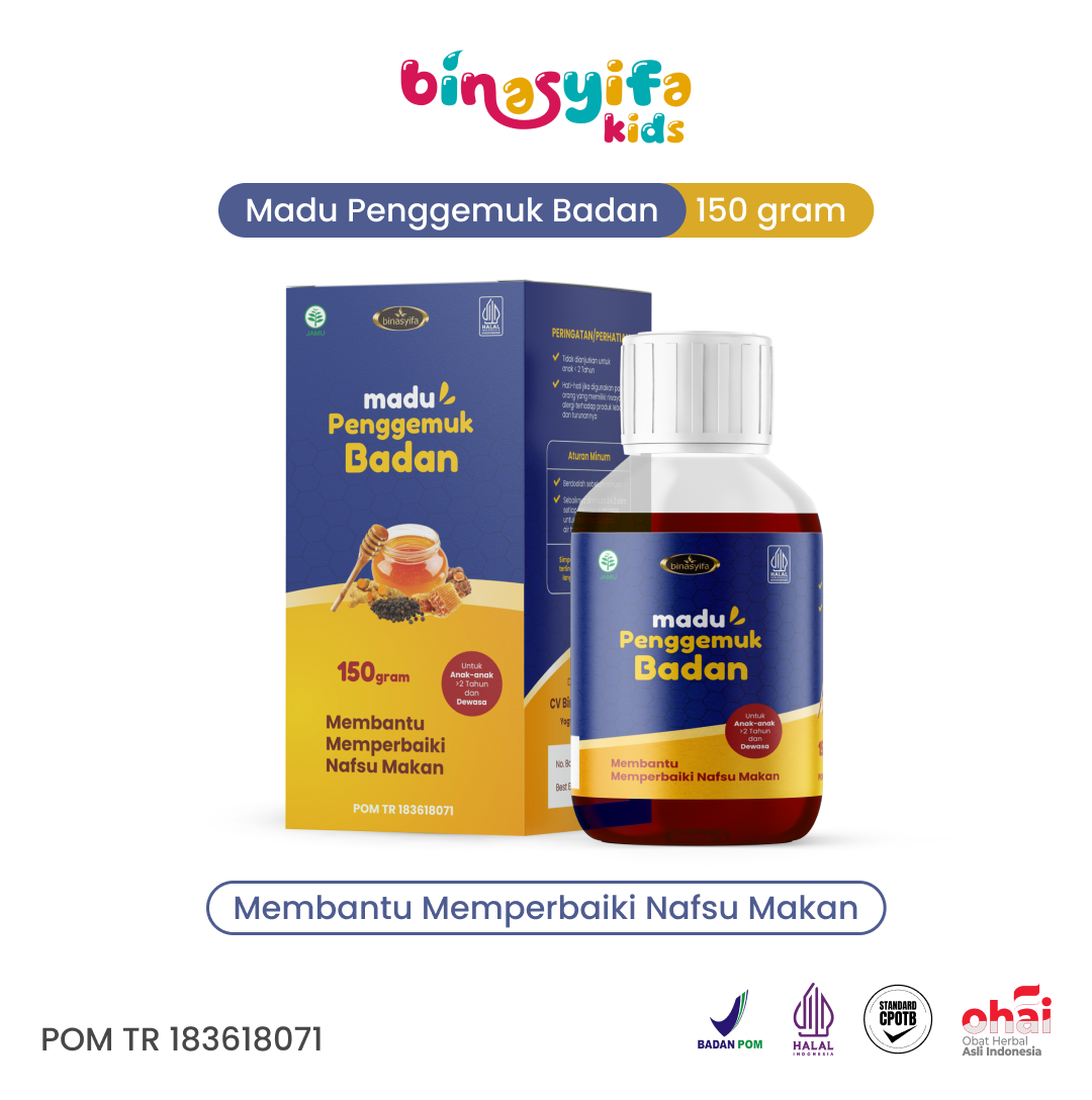 MADU PENGGEMUK BADAN - Menambah Berat Badan Anak & Dewasa Hasil Permanen